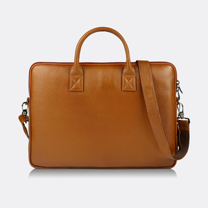 Porte-documents de luxe en PU fait main |   Sac pour ordinateur portable en cuir pleine fleur unisexe |   Sangle de transport légère pour valise avec rembourrage d'épaule - Product Image 3