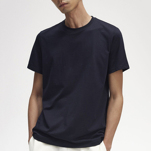 T-shirt pour homme 100% coton biologique, haute qualité, respirant, doux, confortable, vêtements décontractés pour l'été, logo brodé personnalisé - Product Image 2