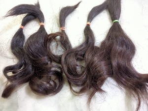 Cabello humano auténtico de un solo donante sin procesar con cutículas alineadas. - Product Image 3