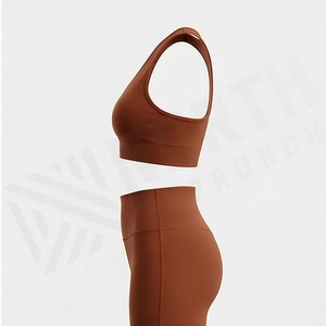Conjunto de Yoga sin Costuras de Secado Rápido para Mujer, Sujetador Deportivo Reversible, Leggings Transpirables, Ropa Deportiva, Color Personalizado - Product Image 3