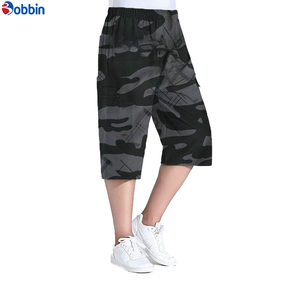 Pantalones Cortos Bermuda de Camuflaje Personalizados para Hombre, MOQ Bajo, Cintura Elástica, Diseño Casual con Bolsillos, Tela Tejida Transpirable de Poliéster - Product Image 3