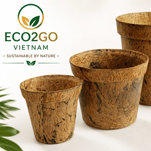Sustainable Coconut Fiber Nursery Pot for Seedlings & Greenhouse Eco Friendly Coconut Coir Plant Pots Wholesale from Vietnam - Product Image 1