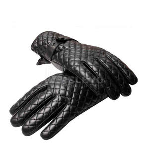 Guantes de Cuero Negros de Diseño Personalizado, Guantes de Cuero para Hombre de Alta Calidad, Precio al por Mayor, Guantes de Moda de Cuero - Product Image 3