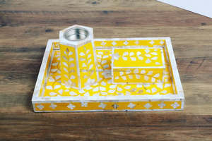 Porte-encens fait main MOP avec plateau décoratif Coffret cadeau Eid Ramadan - Product Image 4