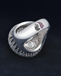 Luxury Rotating for Face Moissanite 925 Sterling <b>Silver</b> VVS Iced Out GRA Certified Hip Hop Statement <b>Ring</b> for <b>Men</b> - Product Image 3