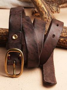 Artículos Ecuestres, Cinturones de Cuero Genuino para Adultos, Diseños Personalizables, Cinturón Casual Masculino Hecho a Mano de la Mejor Calidad, Estilo Vintage - Product Image 5