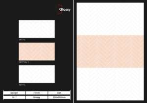 Azulejos de Pared de Cerámica Brillante de 30X60CM, Estilo de Superficie Elegante para Proyectos de Decoración de Paredes Interiores de Baños y Cocinas Modernas - Product Image 4