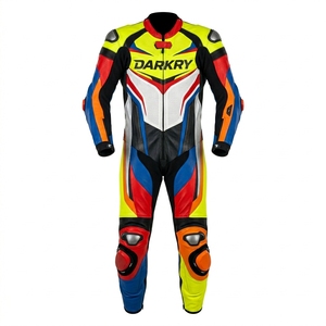 Combinaison en cuir personnalisée pour la course moto, fabricant OEM, vente en gros, équipement de protection pour motards, vêtements pour la moto, équipement pour la course sur circuit - Product Image 1