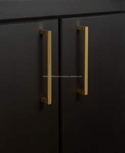 Poignée de tirage en métal massif de style antique pour armoire de luxe, tiroir, porte, quincaillerie, décoration intérieure - Product Image 2