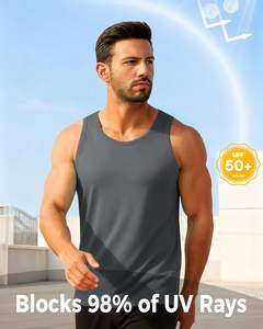 Camiseta sin mangas para hombre, vibrante, de tacto suave, con ventilación, de poliéster, ligera, cómoda, fresca, para uso diario, con costuras duraderas - Product Image 6
