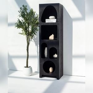 ชั้นวางของสีดำ รุ่น Vandana Altis Solace เฟอร์นิเจอร์เก็บของไม้สไตล์โมเดิร์นมินิมอล - Product Image 6