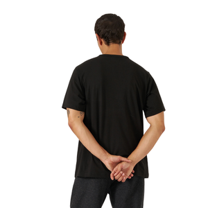 T-shirt col rond à manches courtes pour homme, imprimé discret sur la poitrine, coupe décontractée, en jersey premium, décontracté pour le quotidien, vente en gros, personnalisable, OEM, en coton - Product Image 2