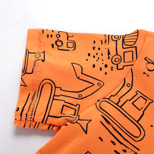 Ropa Casual para Niños, Jersey de Manga Corta, Ropa Infantil 100% Algodón Orgánico, Ecológica, Transpirable, Camiseta para Niño - Product Image 3