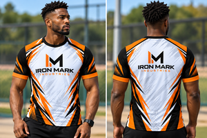 Camiseta Deportiva Personalizada Iron Mark para Hombre, Sublimada, de Poliéster, Transpirable, Manga Corta, Uniforme de Equipo, Servicio OEM, Fusión sin Costuras - Product Image 4