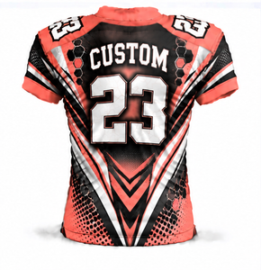 Camiseta de Fútbol Americano Sublimada Personalizada para Hombre, Ligera, Transpirable, de Malla, Uniforme Deportivo de Entrenamiento, con Número de Equipo Impreso - Product Image 5