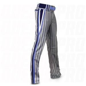 Wholesale Custom Men Custom Sublimated 100% Polyester Grey Blank <b>Baseball</b> Pants for Team Uniforms Athletic Training Durable - Product Image 3