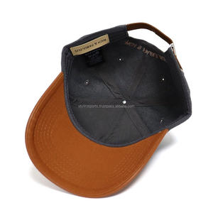 Offre Spéciale nouveau Design 5 panneau un cadre chapeaux plat broderie ajustement blanc noir gros Logo hommes sport casquettes de Baseball - Product Image 5