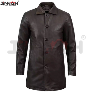 Long <b>Coat</b> Winter Wear wholesale High Quality Leather <b>Coat</b> Top Selling Cheap Price Men Leather <b>Coat</b> Unique Quality <b>Coat</b> - Product Image 3