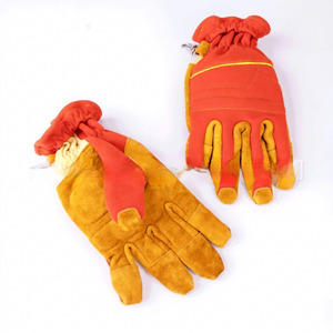 Sheepskin Leather Safety <b>Gloves</b> Pig Grain Goat Leather Protective Driver Working <b>Gloves</b> With Elastic Cuff and Cotton Back - Product Image 3