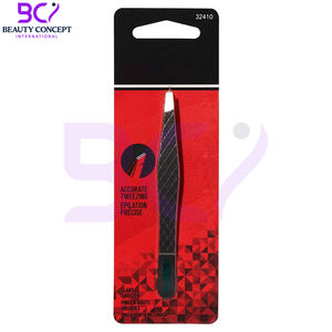 Pince à épiler en acier inoxydable entièrement personnalisée, de qualité supérieure, portable, légère, durable, réutilisable, à pointe inclinée et polie, nouvelle - Product Image 6