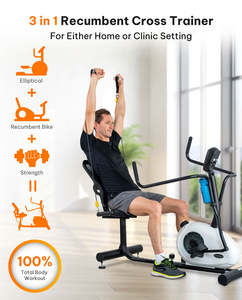 Bicicleta Elíptica Reclinada para Ejercicios de Piernas y Brazos, Ideal para Gimnasio - Product Image 5