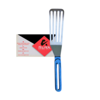 Spatule à biscuits et brownies en acier inoxydable chirurgical Ruya, couleur personnalisée, à fentes, résistante à la chaleur, outil de qualité chirurgicale robuste