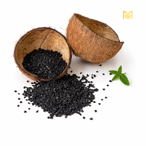 Carbón Activado de Cáscara de Coco de Grado Minero para la Recuperación de Oro, Proceso CIP CIL, Alta Dureza, Proveedor y Exportador de India - Product Image 1