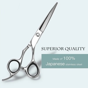 Ciseaux à cheveux professionnels en acier inoxydable à pointe acérée pour droitiers, manche long en plastique, non pliables, pour usage en salon - Product Image 3