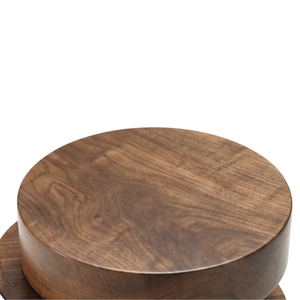 Taburete de Madera Moderno, Diseño Minimalista, Redondo, Apilable, para Sala de Estar, Construcción de Madera Sólida y Duradera - Product Image 2