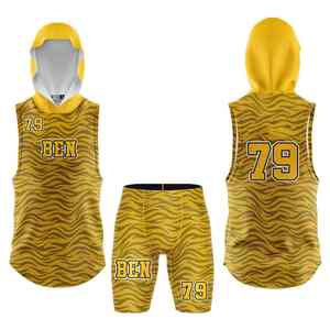 Traje Deportivo para Hombre de Buena Calidad y Ajuste Cómodo, con Pantalones Cortos de Cintura Elástica para Máxima Gama de Movimiento, Uniforme 7on7 - Product Image 6