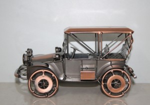 NIRMALA HANDICRAFTS Handcrafted Modern Metal Jeep <b>Model</b> <b>Car</b> Sculpture | Antique Copper Finish Rectangle Iron Home Decor Tabletop - Product Image 4
