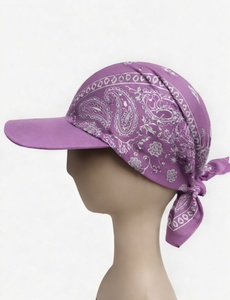Gorra Ajustable con Estampado y Pañuelo Suave, Ideal para Fiestas en la Playa y Viajes - Product Image 3