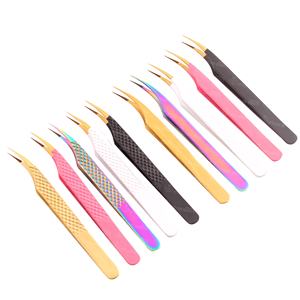 Professional 1 Piece <b>Box</b> Packing for Eyelash Extension Tweezers <b>Strong</b> Hold Slim Lash Tweezers Customized Logo - Product Image 3