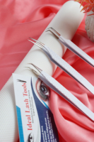 Lot de pinces à épiler professionnelles en acier inoxydable pour extensions de cils, multicolores, applicateurs de précision pour cils, outils de beauté