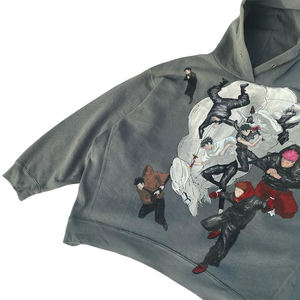 Sudaderas con Capucha de Anime Personalizadas para Hombre, 100% Algodón, Invierno, Casual, Estampado Frontal Sólido - Product Image 4