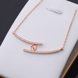 Colgante de Plata S925 con Cadena de Clavícula de 7.5-9 Pulgadas, Collar de Diamantes Personalizado, Accesorios de Bricolaje, Producto Semiterminado - Product Image 3