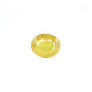Handcrafted 5.55 Carat Yellow Sapphire Loose Gemstone-Oval Cut 10x12mm for Fine Jewelry - Product Image 1