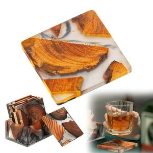 Juego de Posavasos Cuadrados Modernos de Resina Fenólica para Horno, Tapetes y Almohadillas Antideslizantes Ecológicos de Alta Calidad para Mesa - Product Image 4