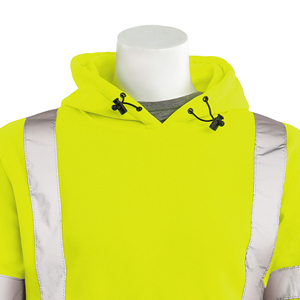เสื้อฮู้ดทำงานแบบสะท้อนแสง LED ความปลอดภัยสูง ผ้าฝ้าย/โพลีเอสเตอร์ สำหรับผู้ชาย  รับสกรีนโลโก้ตามแบบ - Product Image 4