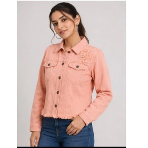 Veste en jean délavée en coton, best-seller, décontractée, avec poches, pour hommes et femmes, idéale pour les voyages et le streetwear, disponible à la vente - Product Image 1