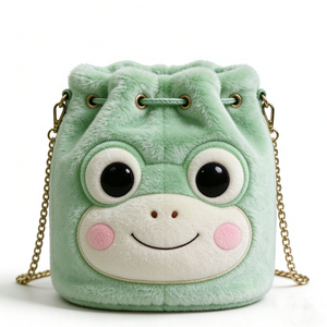 Bolso de peluche personalizado con diseño de pingüino, suave, con cremallera y asa, para niños, unisex. - Product Image 6