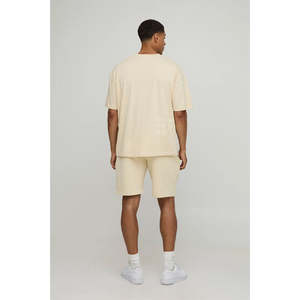 Ensemble court 2 pièces pour homme, été, t-shirt et short, ensemble de sport pour homme, ensemble court 2 pièces en coton respirant - Product Image 2