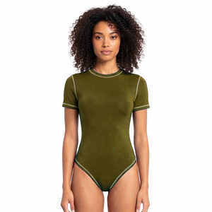 Hot Selling Breathable Women's <b>Swimming</b> Suit with Customized Color and Print Pattern Eco-Friendly Seamless Design - Product Image 1