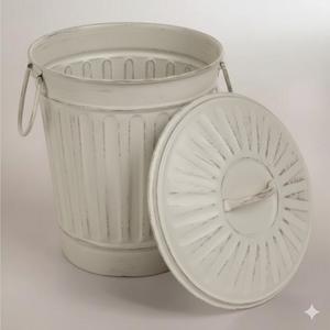 Poubelle carrée attrayante en acier argenté à mailles, à ouverture supérieure, pour la maison, la cuisine et le bureau - Product Image 6