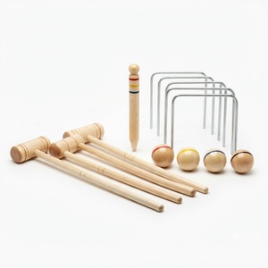Croquet Garden Match Ready Lawn Game Equipment Professional Wooden Set Premium Outdoor Family Recreation Quality - Product Image 1
