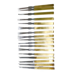 Instruments chirurgicaux de haute qualité en acier inoxydable plaqué or certifiés CE pour la rhinoplastie majeure - Product Image 4