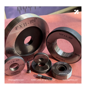 GO NOGO BSP Calibrador de paso de rosca TPI 27-11 | Rango de Medición 1/16"-12" | Calibrador de rosca G Pipe Limit para roscas BSP, BSPP, BSPT y RC - Product Image 4