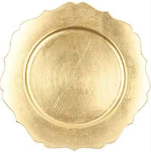 Modern Silver Metal Dinner <b>Plate</b> Round Polished Design-Party Use Dishwasher Safe & <b>Disposable</b> - Product Image 2