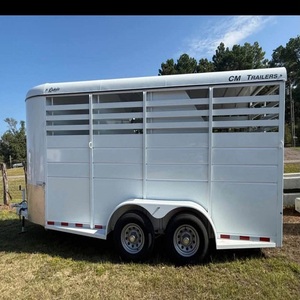 Remorque pour bétail, remorque pour chevaux, 2026 S&S Dura Line Silver Trim 6x16, double essieu, galvanisée à chaud, remorque RHS - Product Image 2