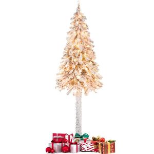 6 Feet Snow-Flocked <b>Christmas</b> <b>Tree</b> Decor Xmas Decorations Product Category - Product Image 1